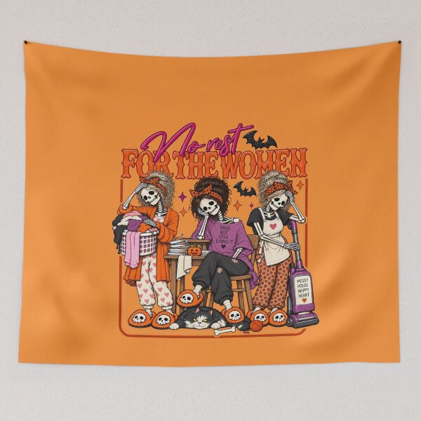 Item preview, No Rest For The Women, Trick Or Treat, Fright Night, 31 October, Spooky Season designed and sold by vintagearttee.