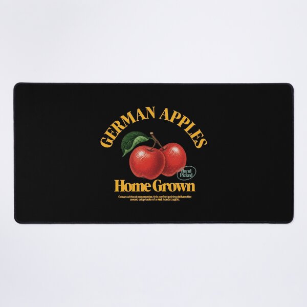 Item preview, GERMAN APPLES Home Grown Retro Apple Vintage Design designed and sold by FeverVoid.