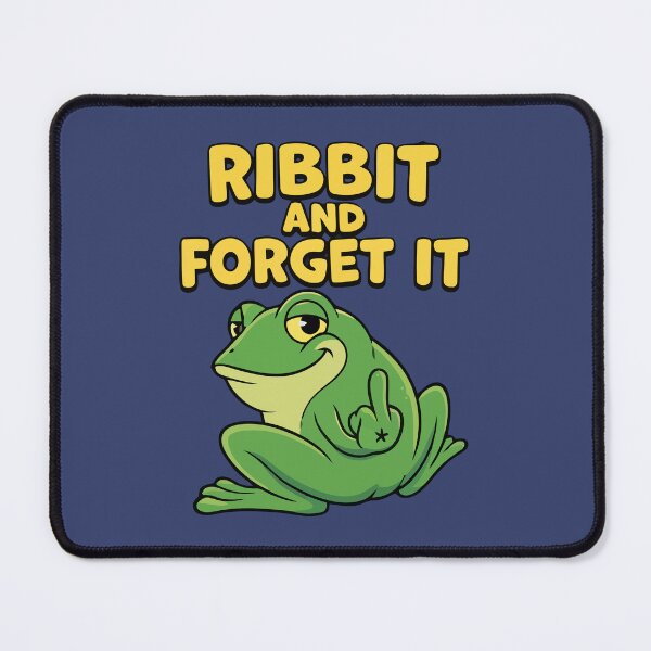 Item preview, Ribbit And Forget It Sarcastic Frog Middle Finger designed and sold by Amir Faysal.