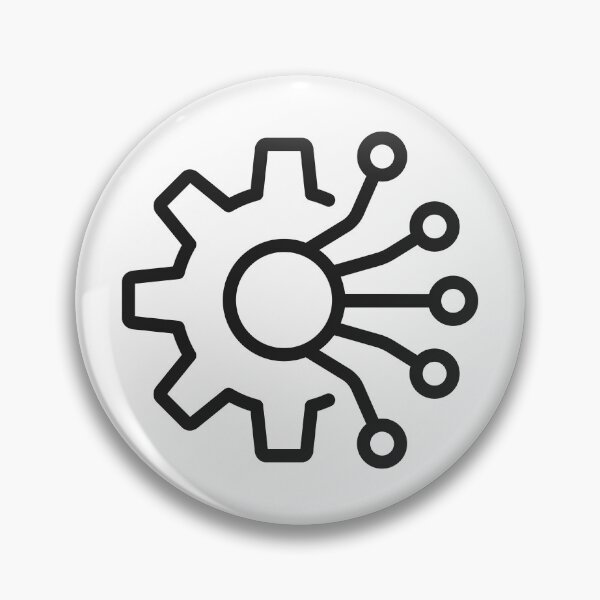 Item preview, AI Automation Gear Line Icon designed and sold by VectorForge Studio.
