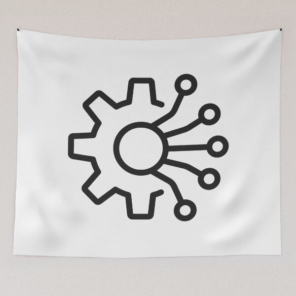 Item preview, AI Automation Gear Line Icon designed and sold by VectorForge Studio.