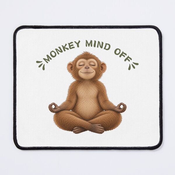 Item preview, Monkey Mind Off, yoga lovers designed and sold by gomood.