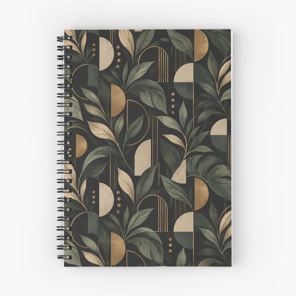 Item preview, Dark Green Botanical Art Deco Pattern designed and sold by VOLLOS.