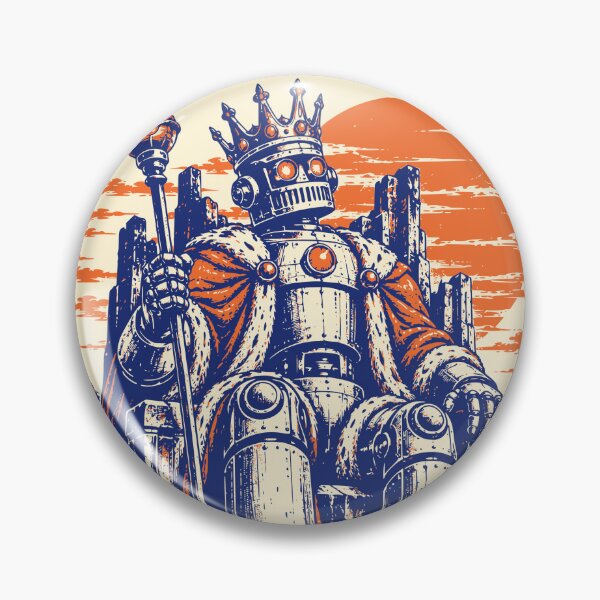 Item preview, All Hail the Last Machine Robot King Art designed and sold by 89shirts.