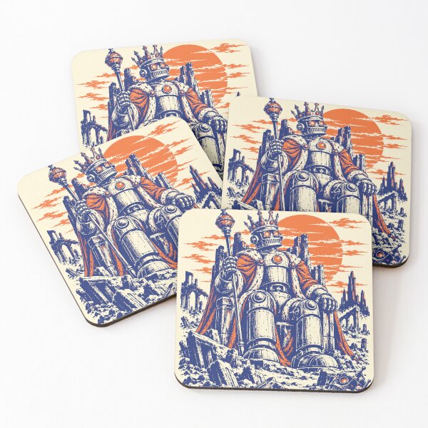 Item preview, All Hail the Last Machine Robot King Art designed and sold by 89shirts.