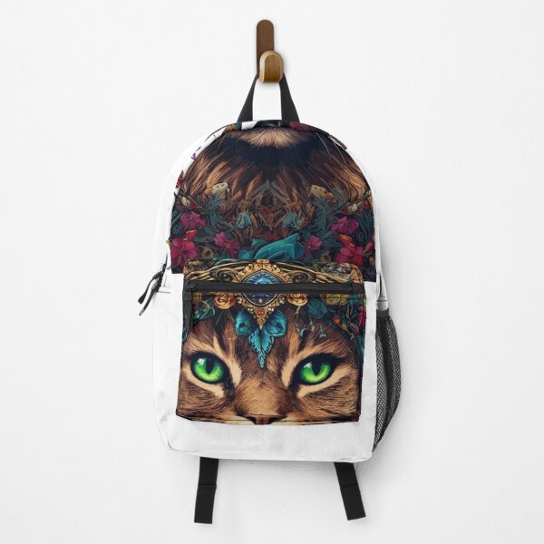 Item preview, Wild at Heart - Mystic Botanical Cat Illustration designed and sold by DoodleIntricate.