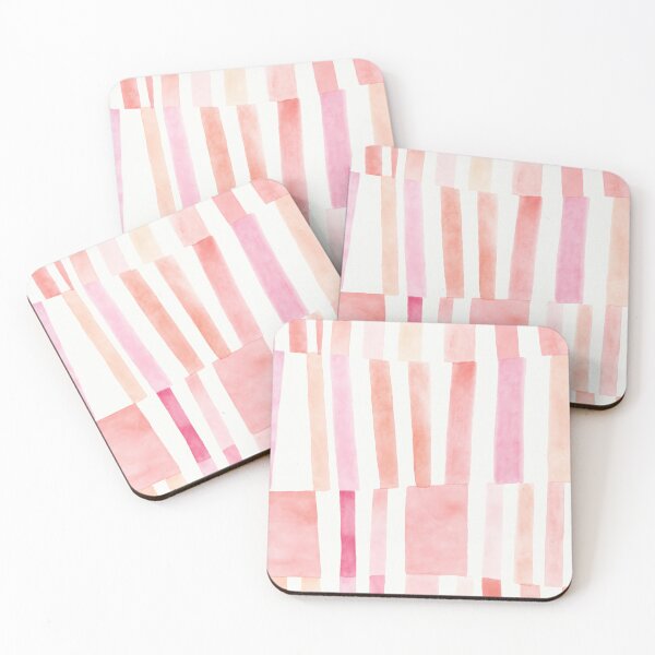 Item preview, Soft Pink Striped Coquette Pattern designed and sold by trajeado14.