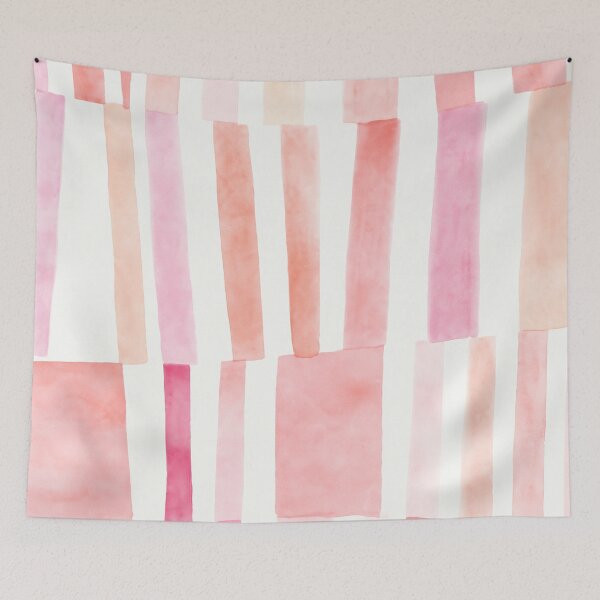 Item preview, Soft Pink Striped Coquette Pattern designed and sold by trajeado14.