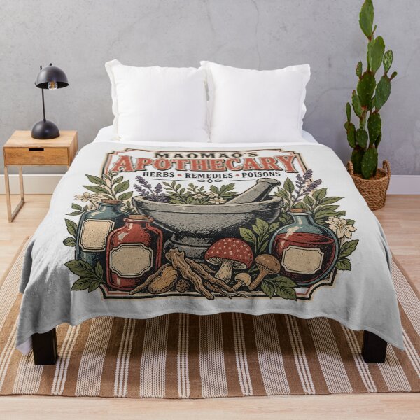 Item preview, Maomao's apothecary herbs fan art designed and sold by Olena Du.