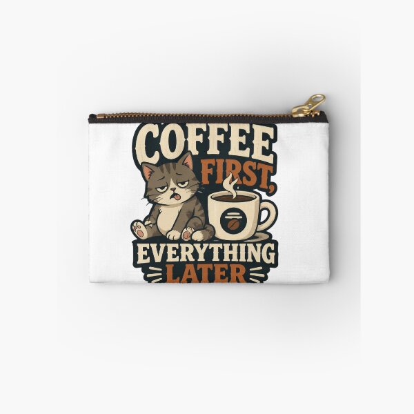 Item preview, Coffee First Cat Naps Later Funny Cat Design designed and sold by FekihShop.