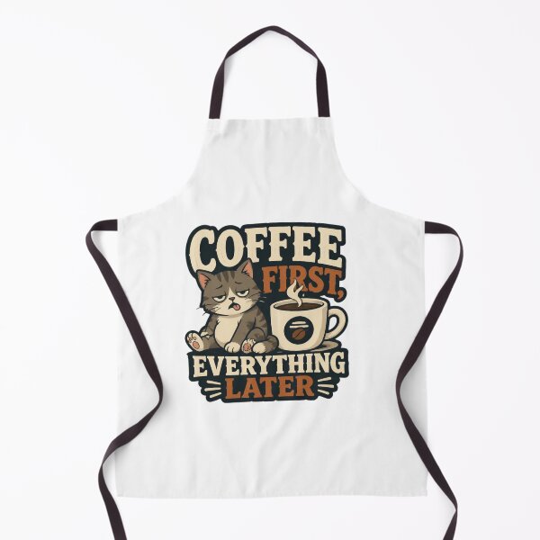 Item preview, Coffee First Cat Naps Later Funny Cat Design designed and sold by FekihShop.
