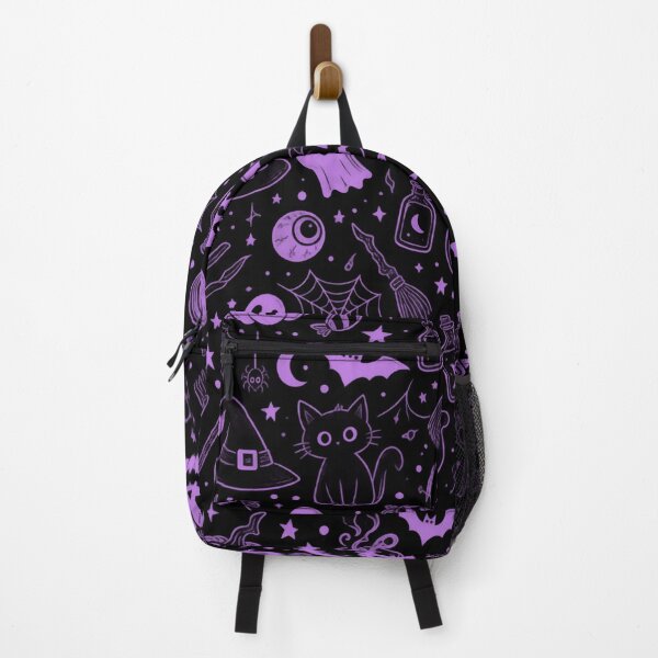 Item preview, Halloween Seamless Pattern Purple Spooky Cartoon designed and sold by littlepiptales.