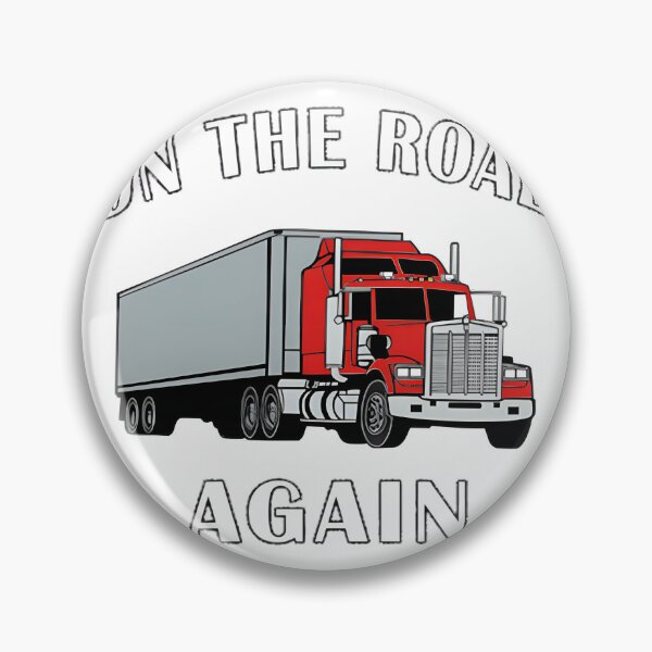 Item preview, Trucker On the Road Again Big Rig Semi Truck Driving Design designed and sold by JeremyMcs.