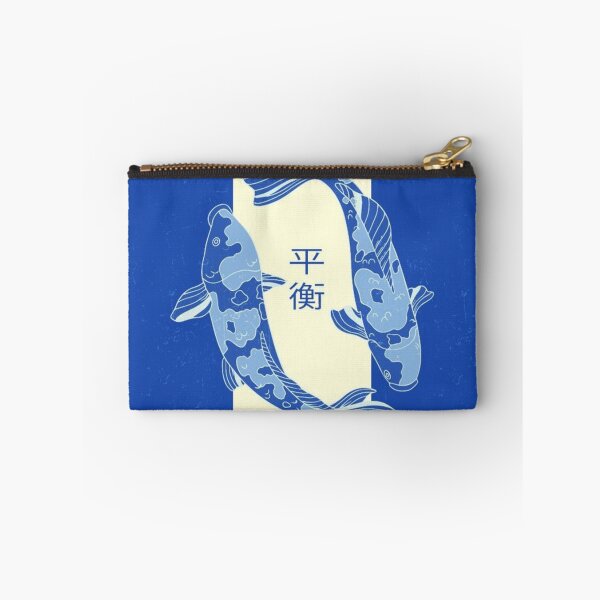 Item preview, Japanese Koi Fish Blue Aesthetic Art Print designed and sold by beautyinlove.