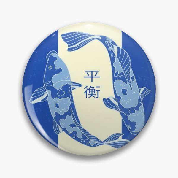 Item preview, Japanese Koi Fish Blue Aesthetic Art Print designed and sold by beautyinlove.