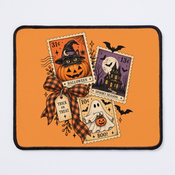 Item preview, Stamp Funny Halloween, Trick Or Treat, Fright Night, 31 October, Spooky Season designed and sold by vintagearttee.