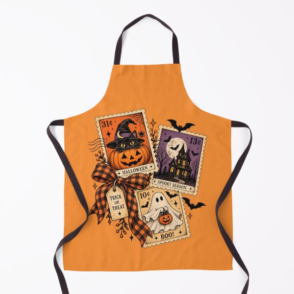 Item preview, Stamp Funny Halloween, Trick Or Treat, Fright Night, 31 October, Spooky Season designed and sold by vintagearttee.