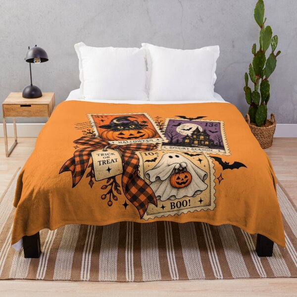 Item preview, Stamp Funny Halloween, Trick Or Treat, Fright Night, 31 October, Spooky Season designed and sold by vintagearttee.