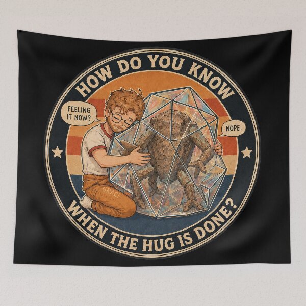 Item preview, Rocky Project Hail Marry fan art HUGS designed and sold by Olena Du.