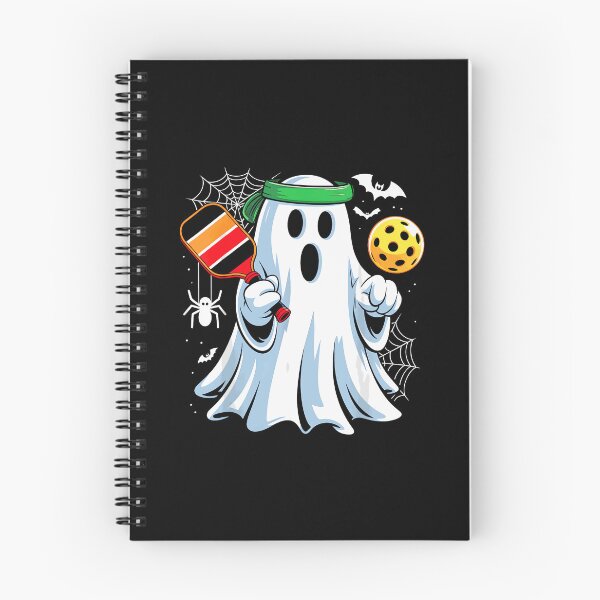 Item preview, Spooky Dink Boo Ghost Playing Pickle Ball Halloween Pickle designed and sold by ZariahNey.
