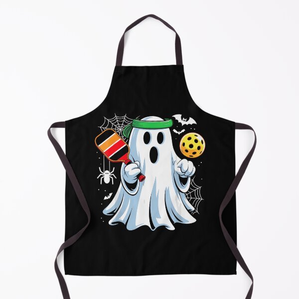 Item preview, Spooky Dink Boo Ghost Playing Pickle Ball Halloween Pickle designed and sold by ZariahNey.