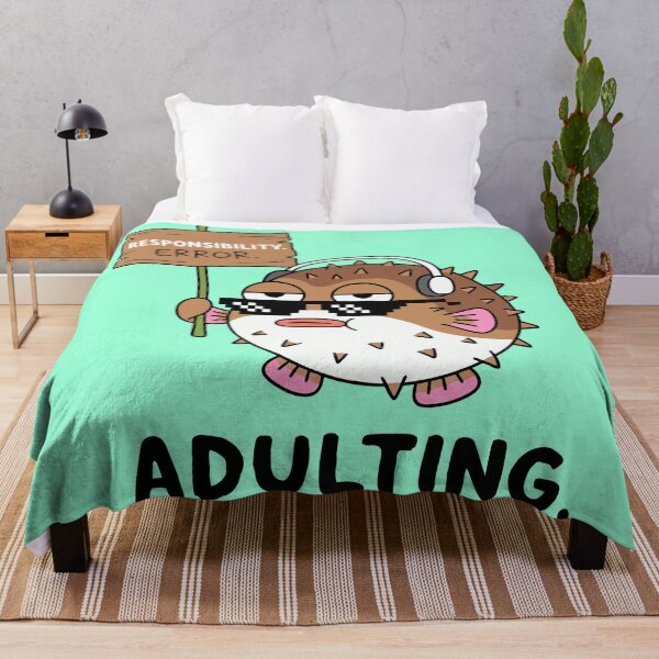 Item preview, Adulting Responsibility Error Cool Pufferfish designed and sold by Amir Faysal.