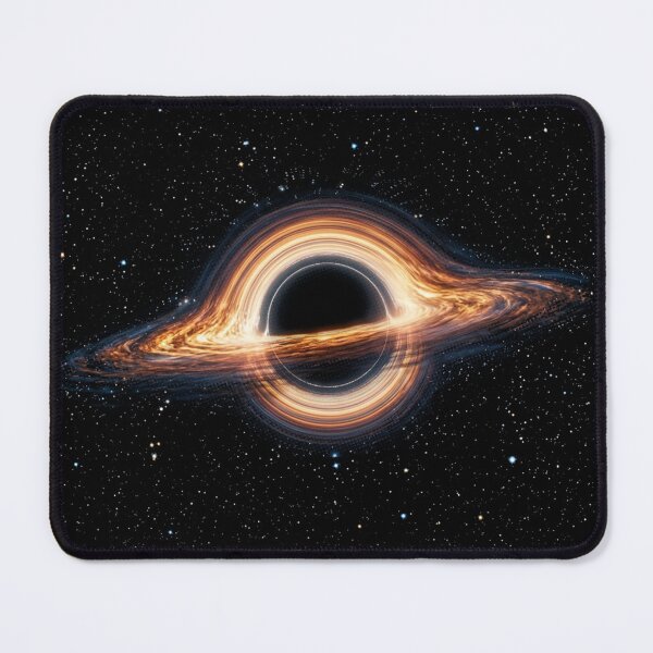 Item preview, Black Hole Event Horizon – Fiery Accretion Disk, Cosmic Space and Blue Relativistic Jet designed and sold by SOUFIANE1991.