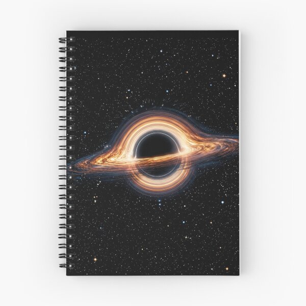 Item preview,  Black Hole Event Horizon – Fiery Accretion Disk, Cosmic Space and Blue Relativistic Jet designed and sold by SOUFIANE1991.