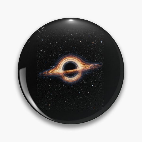 Item preview,  Black Hole Event Horizon – Fiery Accretion Disk, Cosmic Space and Blue Relativistic Jet designed and sold by SOUFIANE1991.