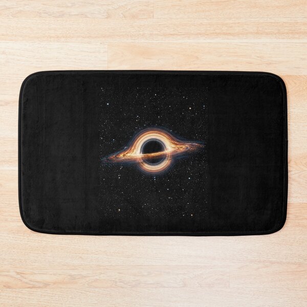 Item preview,  Black Hole Event Horizon – Fiery Accretion Disk, Cosmic Space and Blue Relativistic Jet designed and sold by SOUFIANE1991.