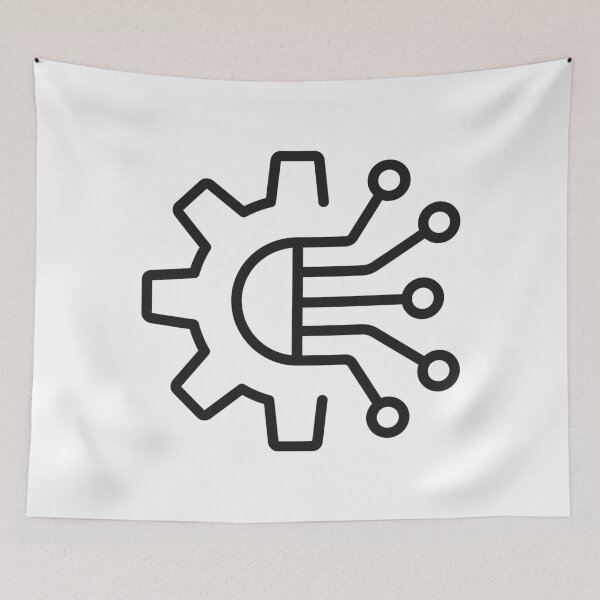 Item preview, AI Automation Gear Line Icon designed and sold by VectorForge Studio.