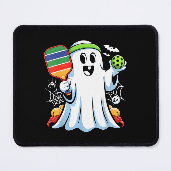 Item preview, Spooky Dink Boo Ghost Playing Pickle Ball Halloween Pickle designed and sold by ZariahNey.