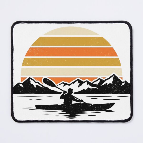 Item preview, Retro Kayak Lake Sunset designed and sold by meghnad.