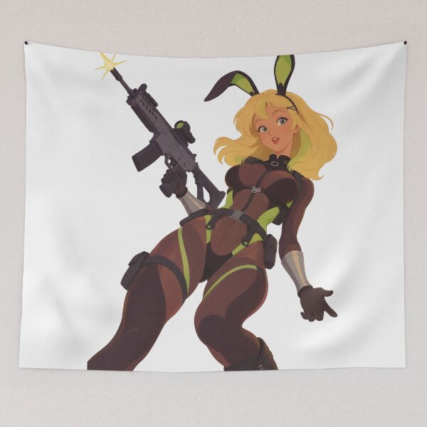 Item preview, Tactical Bunny Girl Rifle - Retro 90s Mecha Style designed and sold by  Hollow Moon Studios..