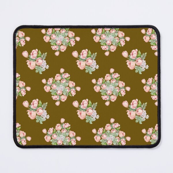 Item preview, Earthy Olive Pink Tulip Floral Seamless Pattern designed and sold by ​Jyoti Digital Artist.
