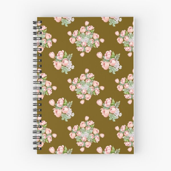 Item preview, Earthy Olive Pink Tulip Floral Seamless Pattern designed and sold by ​Jyoti Digital Artist.