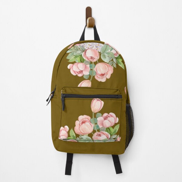 Item preview, Earthy Olive Pink Tulip Floral Seamless Pattern designed and sold by Jyoti Digital Artist.