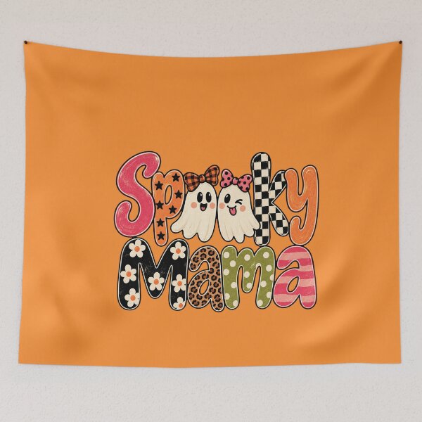 Item preview, Spooky Mama Halloween, Trick Or Treat, Fright Night, 31 October, Spooky Season designed and sold by vintagearttee.