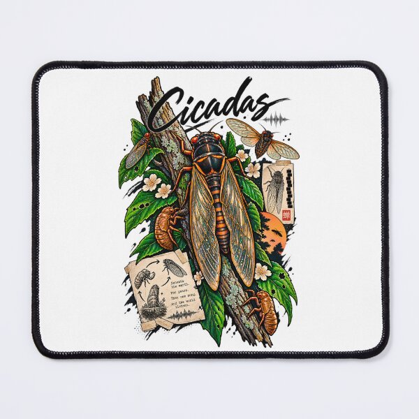 Item preview, Cicada Life Cycle - Vintage Botanical Illustration designed and sold by SidTastic .