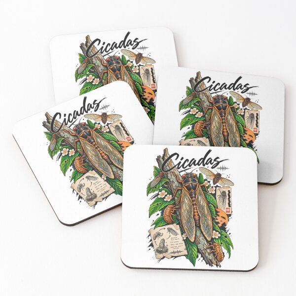Item preview, Cicada Life Cycle - Vintage Botanical Illustration designed and sold by SidTastic .