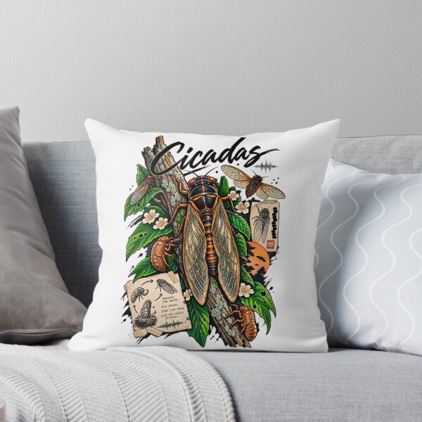 Item preview, Cicada Life Cycle - Vintage Botanical Illustration designed and sold by SidTastic .