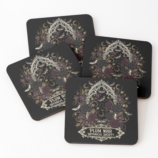 Item preview, Gothic Botanical Moth and Black Rose Illustration designed and sold by ViviArtix.