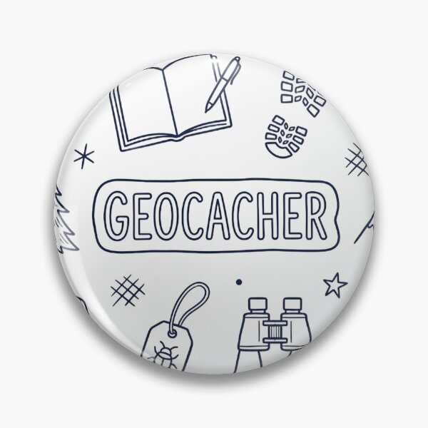 Item preview, Geocaching Insider Doodle Collage GEOCACHER Line Art T-Shirt designed and sold by mnkyride.