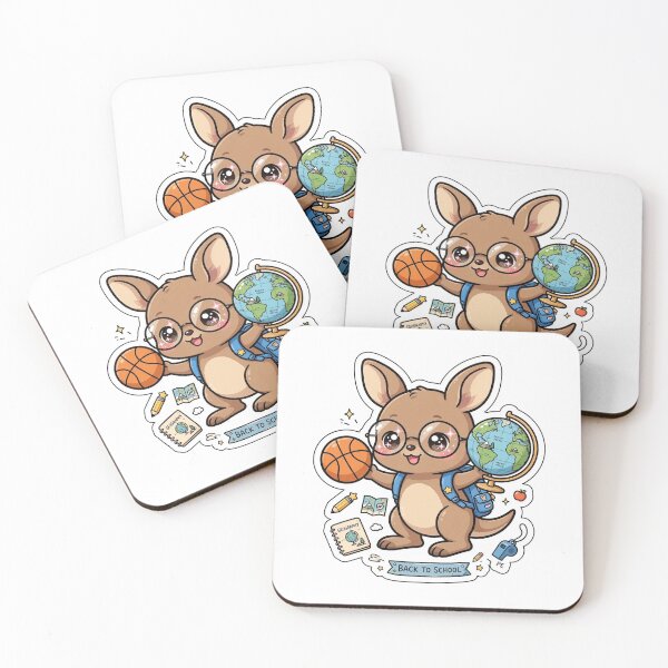 Item preview, Kawaii Kangaroo Back To School Geography designed and sold by Wildlife-Walk.