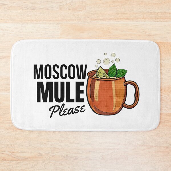 Item preview, Funny Moscow Mule Cocktail Art Retro Gift Idea designed and sold by TheShopForArt.