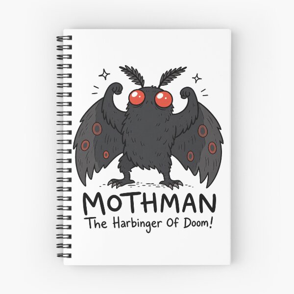 Item preview, Mothman Harbinger of Doom Funny Cryptid Cartoon designed and sold by ShirtWreck.