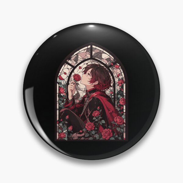 Item preview, Ruby Rose Stained Glass designed and sold by celinamnxngol.