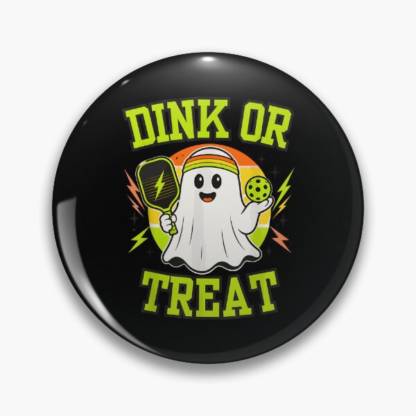 Item preview, Spooky Dink Dink Or Treat Ghost Pickleball Halloween Sports designed and sold by ZariahNey.