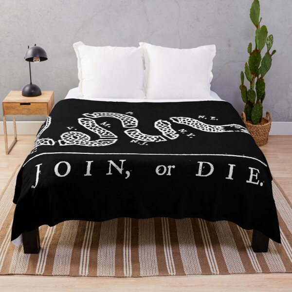 Item preview, Join or Die in Black and White designed and sold by Bruiserstang.