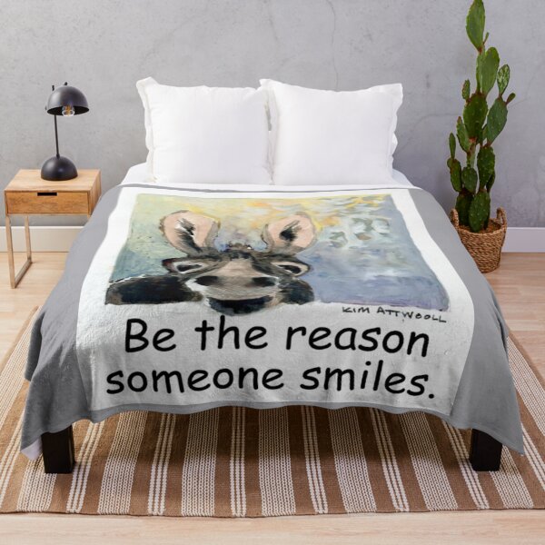 Item preview, Original watercolor of a donkey in a window with the saying, Be the reason someone smiles. designed and sold by aswoa.